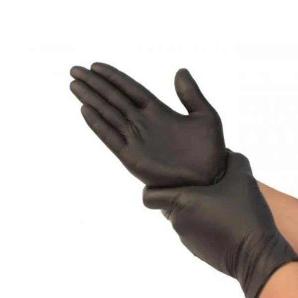 GUANTES DE NITRILO S Y M NEGRO